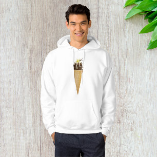 Chocolate Ice Cream Mens Hoodie