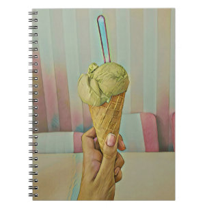 Chocolate ice cream notebook