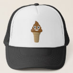 Chocolate Ice Cream Or Poop? Emoji Fun! Trucker Hat at Zazzle