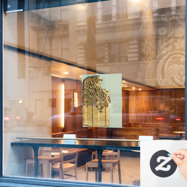 Chocolate ice cream popsicle window cling (Cafe Window)