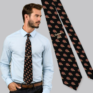 Chocolate Ice Cream Stick Neck Tie