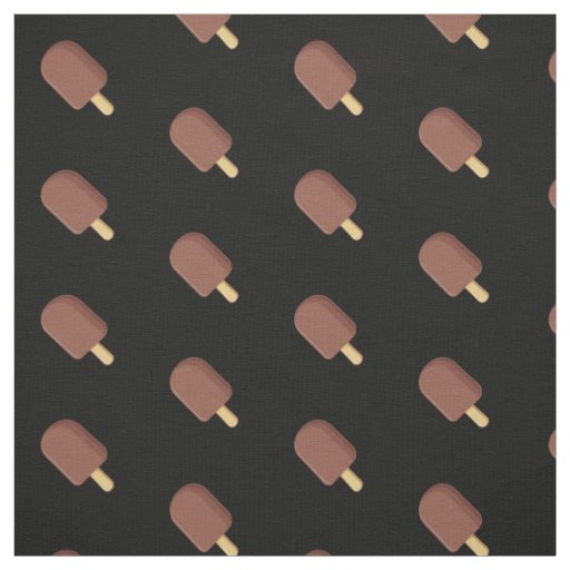 Chocolate Ice Cream Stick Pattern Fabric