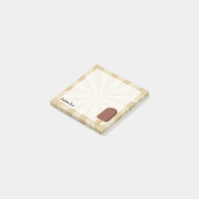 Chocolate Ice Cream Stick Post-it Notes (Angled)