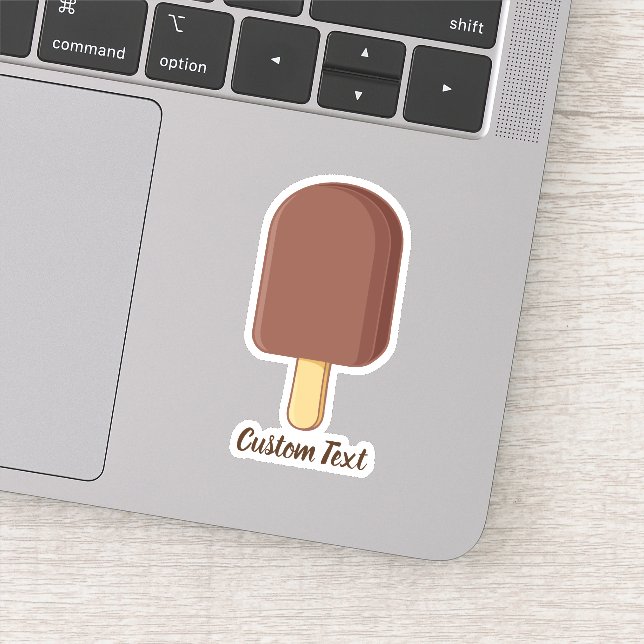Chocolate Ice Cream Stick Sticker (Detail)