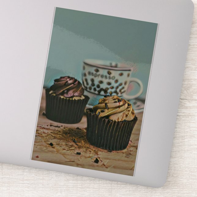 Chocolate ice cream sticker (Detail)