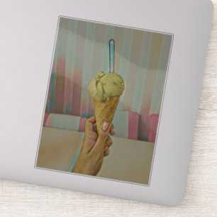 Chocolate ice cream sticker