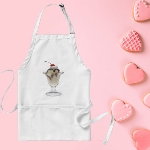 Chocolate Ice Cream Sundae Adult Apron