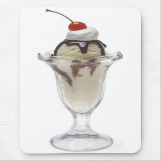 Chocolate Ice Cream Sundae Mouse Pad