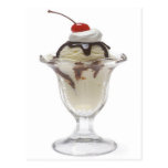 Ice Cream Sundae Postcard | Zazzle