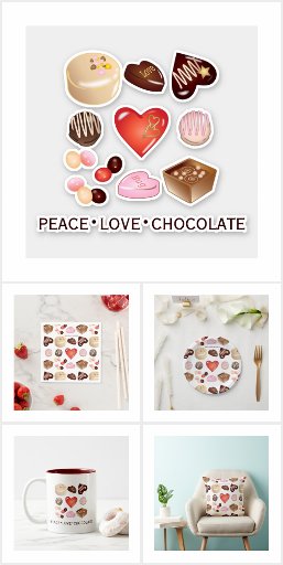 Chocolate Illustration Gifts and Party Supplies
