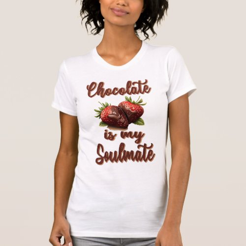 Chocolate is my Soulmate BellaCanvas Womens Slim T_Shirt