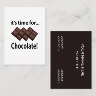 Chocolate It's Time For Chocolate