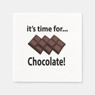 Chocolate It's Time For Chocolate Party Napkins
