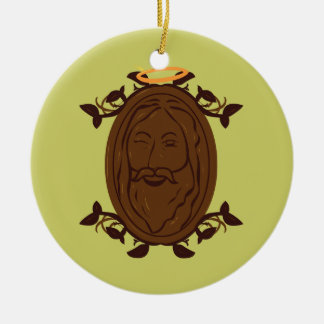 Chocolate Jesus Ceramic Ornament