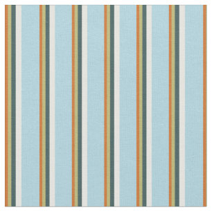 Chocolate, Khaki, Gray, Mint Cream & Light Blue Fabric