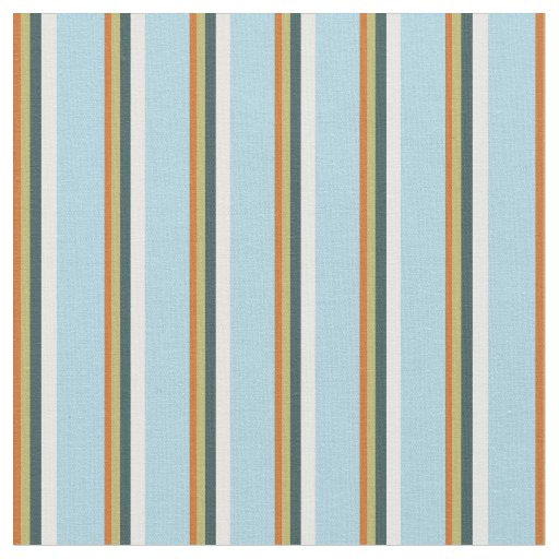 Chocolate, Khaki, Gray, Mint Cream & Light Blue Fabric