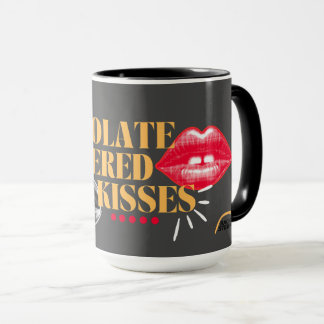 Chocolate Kisses Black Mug