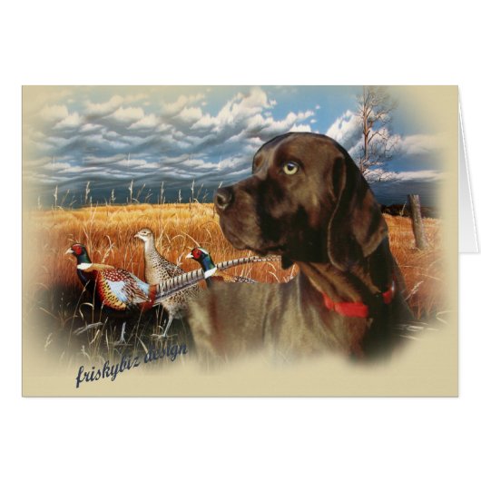 Chocolate Lab A Day Hunting Cards (Front Horizontal)