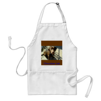 chocolate lab adult apron