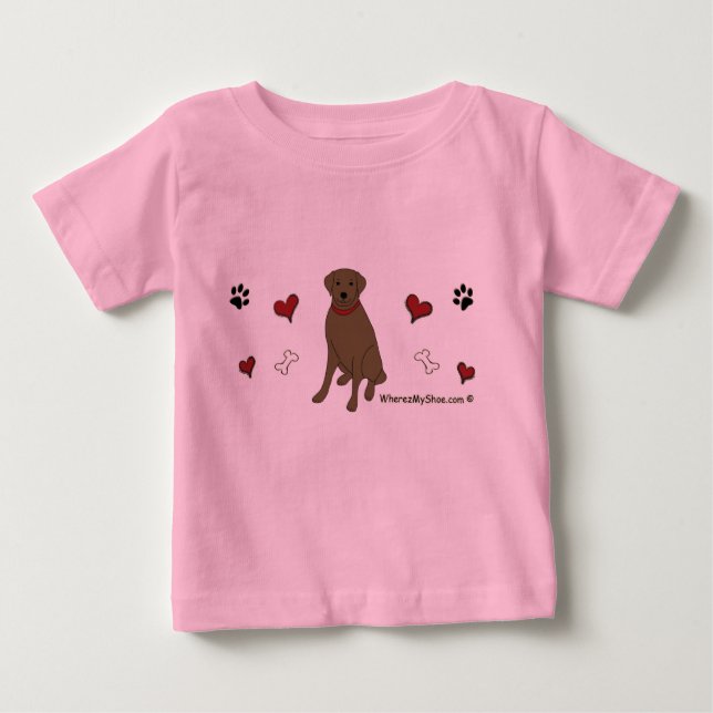 chocolate lab baby T-Shirt (Front)