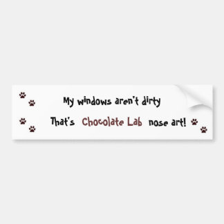Chocolate Lab Bumper Sticker