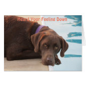 Chocolate Lab Care & Concern Card (Front Horizontal)
