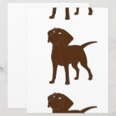 chocolate lab cartoon full 3 (Front/Back)