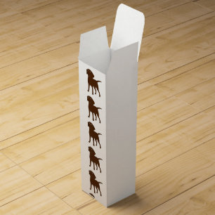 chocolate lab cartoon full 3 wine box