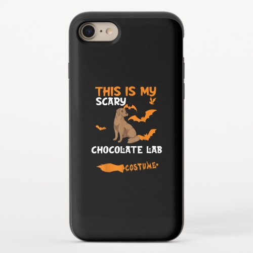 Chocolate Lab Costume Halloween Lazy Scary Dog iPhone 87 Slider Case