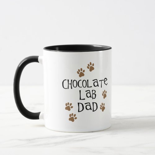 Chocolate Lab Dad Mug