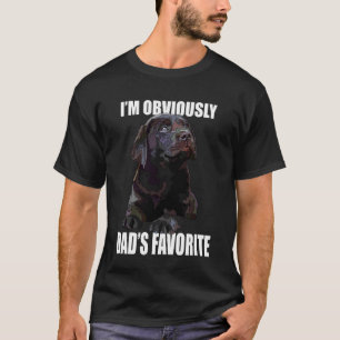 Chocolate Lab Dad The Lab Father Brown Labrador Re T-Shirt