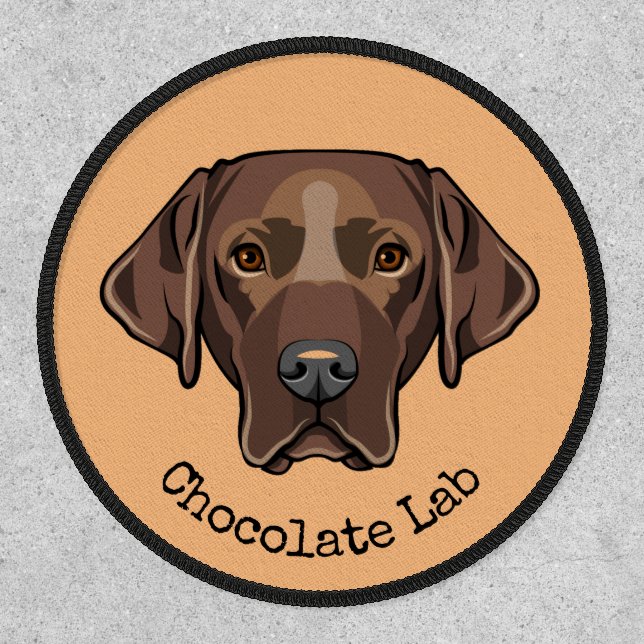 Chocolate Lab Design Patch (Front)