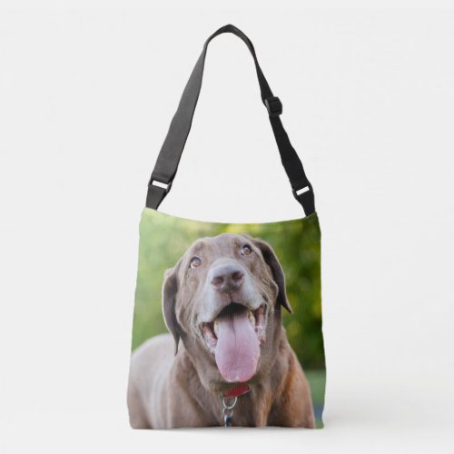 Chocolate Lab Dog Crossbody Bag