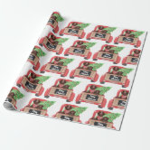 Rustic Christmas Pine Tree Pattern Wrapping Paper