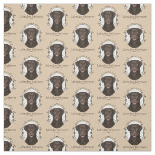 Chocolate Lab Fabric