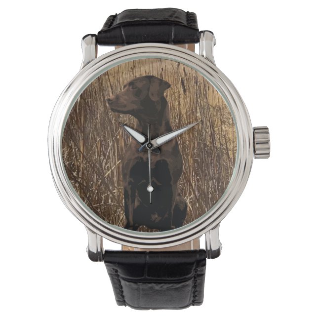 Chocolate Lab Gifts, Chocolate Labrador Watch (Front)