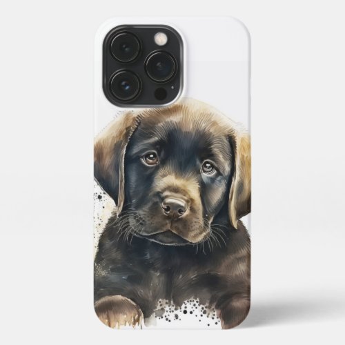 Chocolate Lab iPhone 13 Pro Slim Fit Case Glossy iPhone 13 Pro Case
