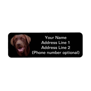 chocolate lab label