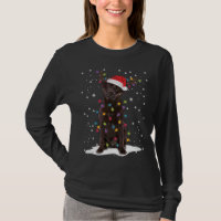 Chocolate Lab Labrador Christmas Tree Light Pajama
