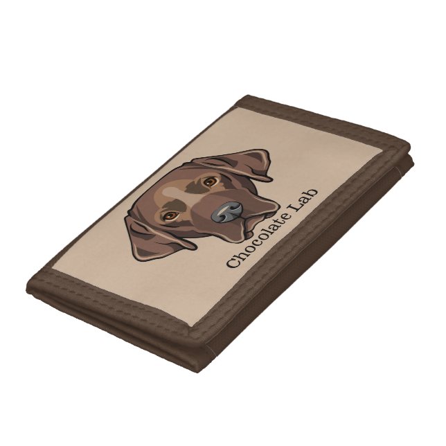 Chocolate Lab Labrador Retriever Dog Wallet (Bottom)