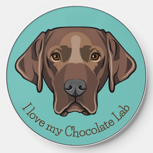 Chocolate Lab Labrador Retriever Wireless Charger