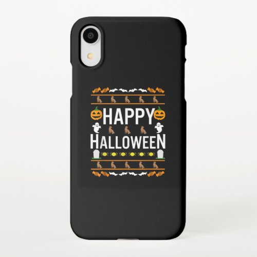 Chocolate Lab Lazy Ugly Costume Dog Lovers iPhone XR Case