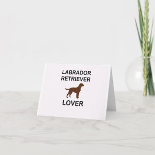chocolate lab lover card
