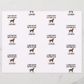 chocolate lab lover scrapbooking (Back)