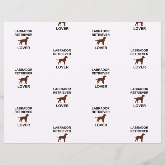 chocolate lab lover scrapbooking (Back)