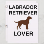 chocolate lab lover scrapbooking (Front/Back)
