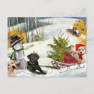 Chocolate Lab Loves Christmas Cards