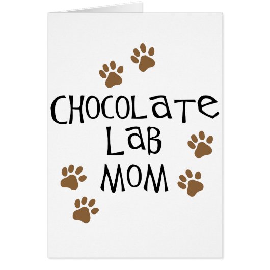 Chocolate Lab Mom Cards (Front)