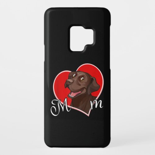 Chocolate Lab Mom Funny Dog Lover Heart Case_Mate Samsung Galaxy S9 Case