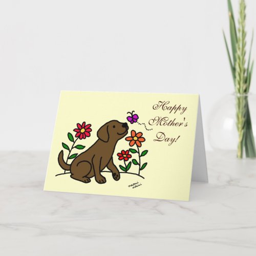 Chocolate Lab Mom  Green Card